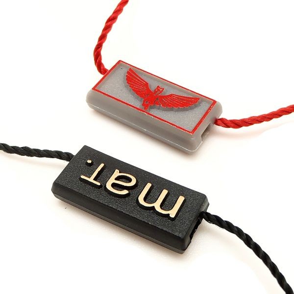 廠家批發(fā)新款通用服裝吊粒吊繩 衣服箱包商標吊?？擅赓Mlogo設計