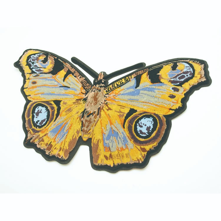 現(xiàn)貨批發(fā)蝴蝶貼布裝飾標 胸牌包包固定扣別針飾品可定制diy